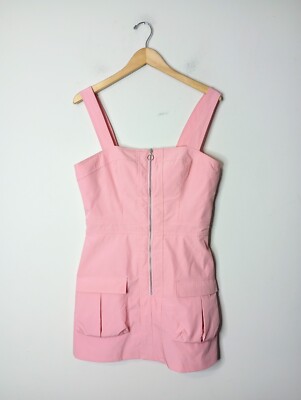 pink cargo dress Baby Pink Belted Skort Cargo Playsuit with Buckle Detail www.lexifashion.co.uk