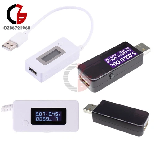 USB LCD Display Tester Voltmeter Ammeter Voltage Current Power Capacity Detector