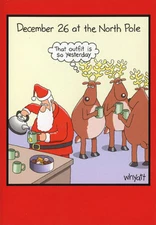 So Yesterday 12 Funny Boxed Christmas Cards by Nobleworks