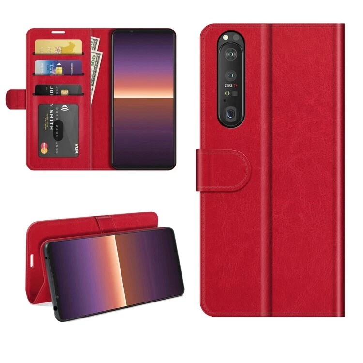 Funda Protectora Textura Abatible con Soporte y Ranuras para Tarjetas y Billetera para Sony Xperia  Foto 3 de 4