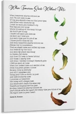 When Tomorrow Starts Without Me Poem by David M Romano Canvas Painting Wall Art