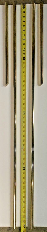 GOLD 2 long 2 short deep with corner hardware metal Picture frame Moulding