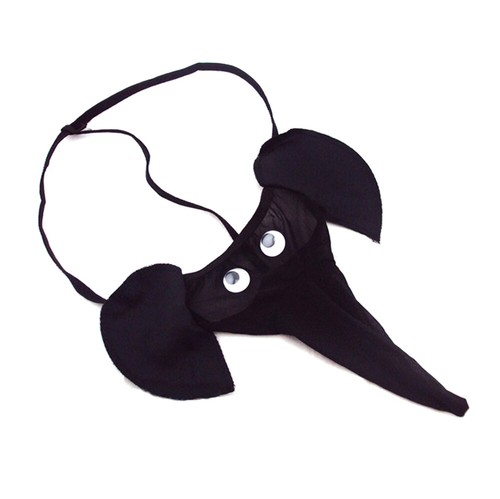 Sleek and Comfortable Black Men's Elephant Thongs Underpants Stylish Design - Picture 15 of 20