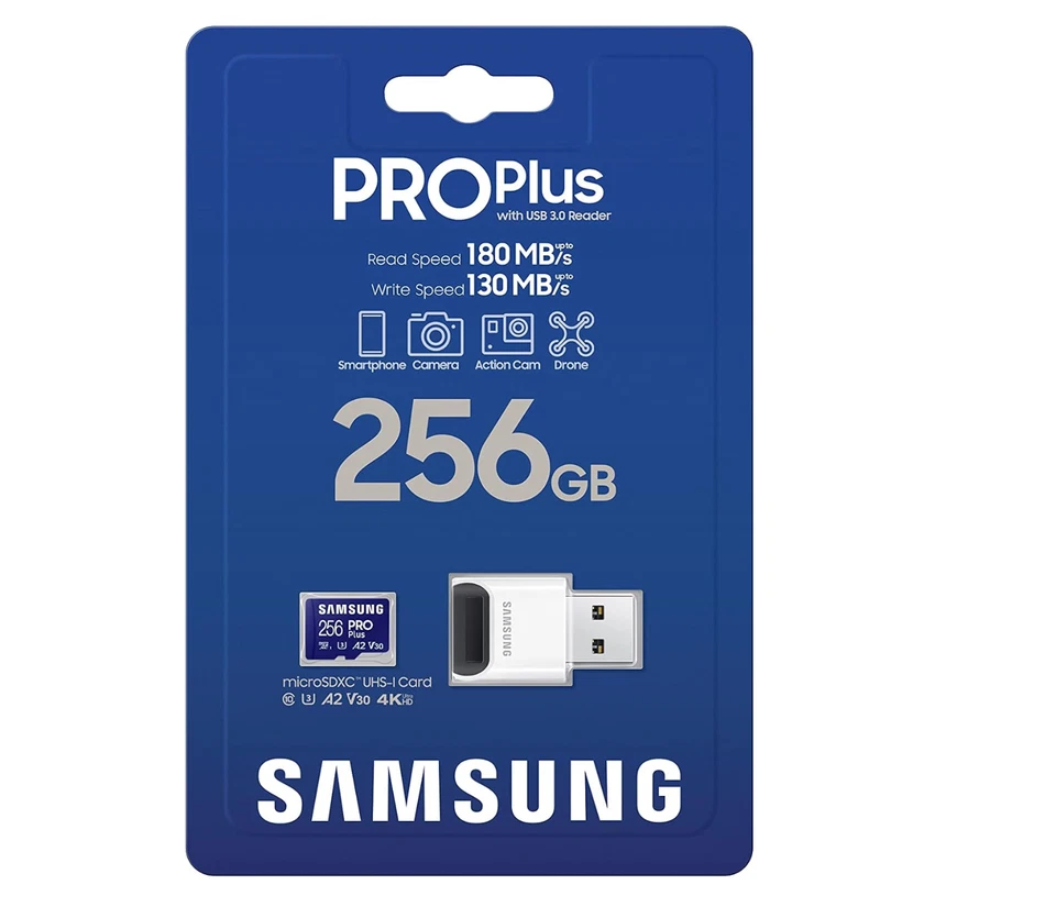 SAMSUNG PRO Plus microSD Card + USB Card Reader, MB-MD256SB/WW - Bild 4 von 4