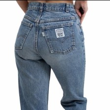 Levi's vintage high rise high waisted white tab Mom Jeans rare 70's size 11 EUC