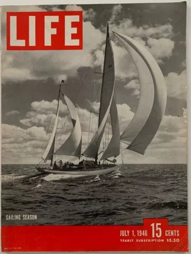 Vintage July 1, 1946 LIFE Magazine - SAILING SEASON