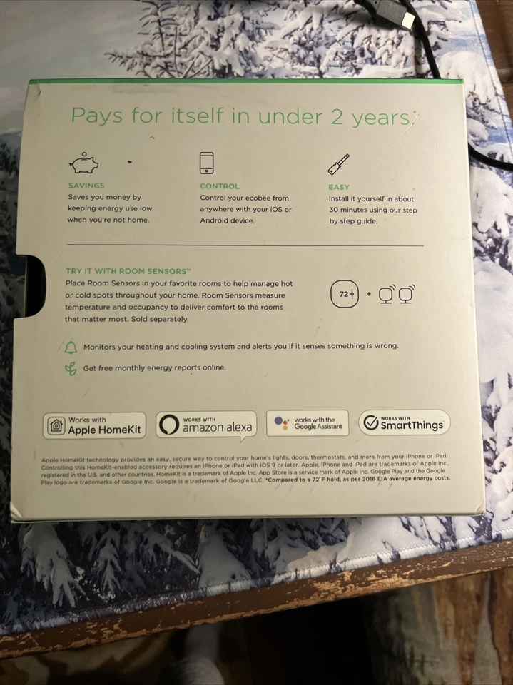 ecobee3 lite Smart Thermostat - Black - Image 3 of 4