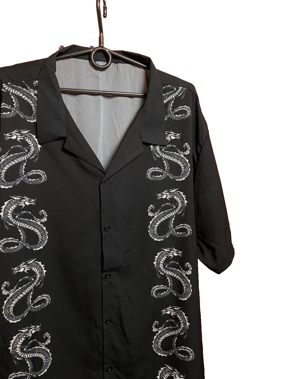 Dragon Algodón Informal Con Botones camisas para hombres