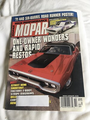 Mopar High Performance Magazine October 1997 Back Issue Vintage