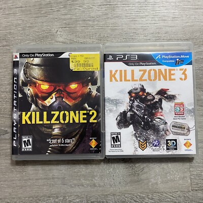 Lot of 2 Killzone 2 and 3 PS3 Nice Condition   