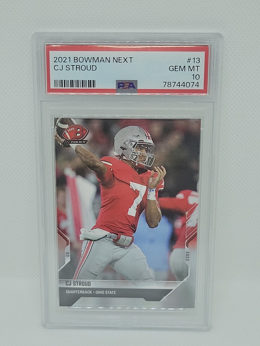 2021 Bowman Next /1831 CJ Stroud #10 PSA 10 GEM MINT