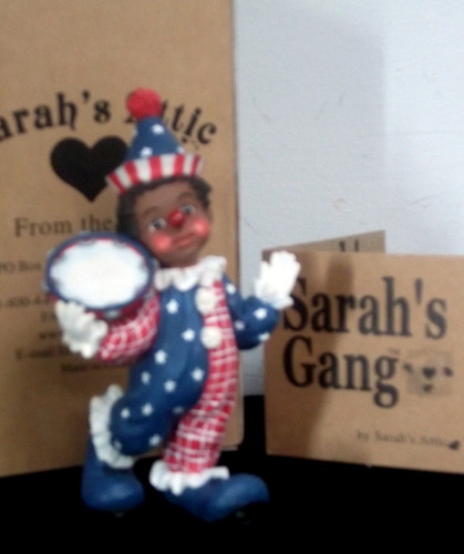 2001 Sarah's Gang by Sarah's Attic 'Clown Tillie' Figurine - Nib