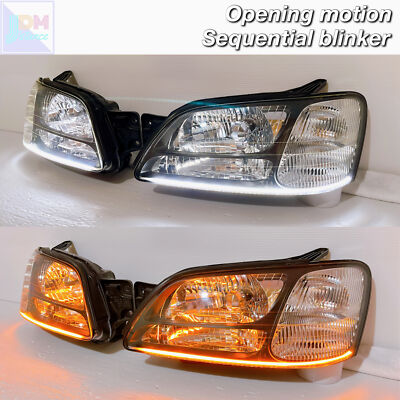 JDM Subaru Legacy BH5 BE5 98-01 Headlight Opening motion Sequential blinker OEM