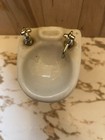 Ceramic Doll Furniture Bathroom White Bathtub, Sink and Toilet — photo 7