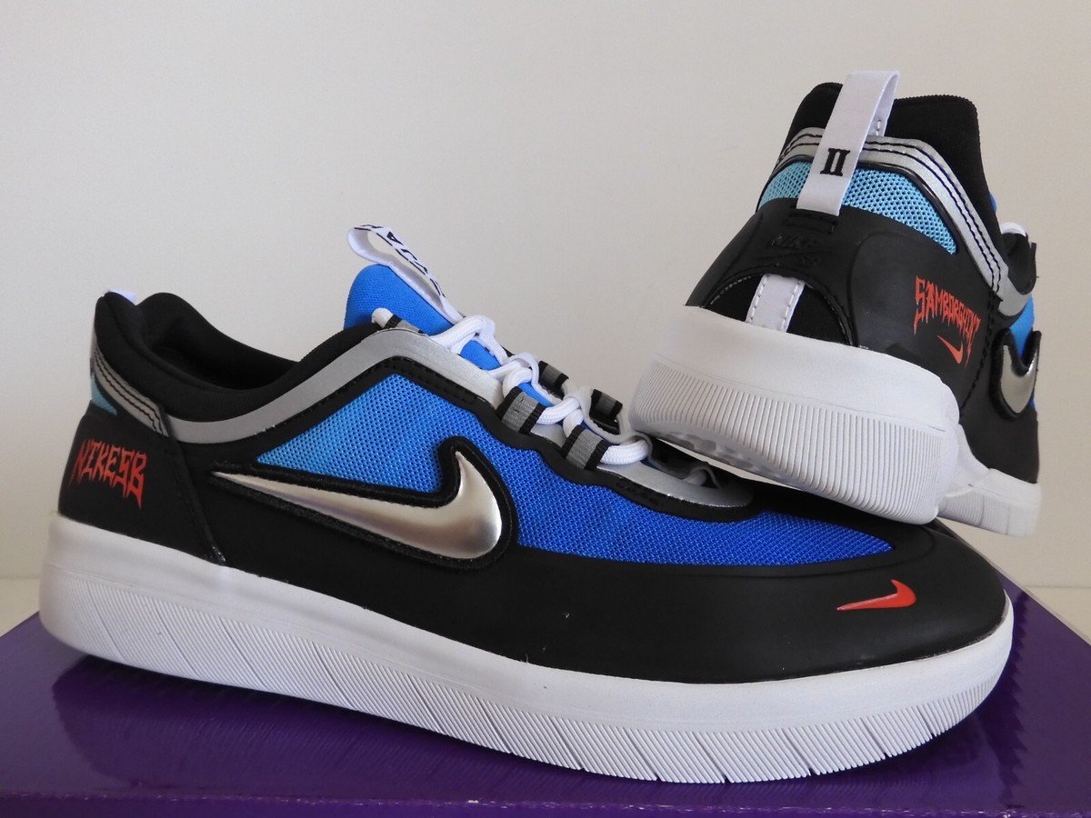 NIKE SB NYJAH FREE 2 PREMIUM LIGHT PHOTO BLUE-MET SILVER SZ 8