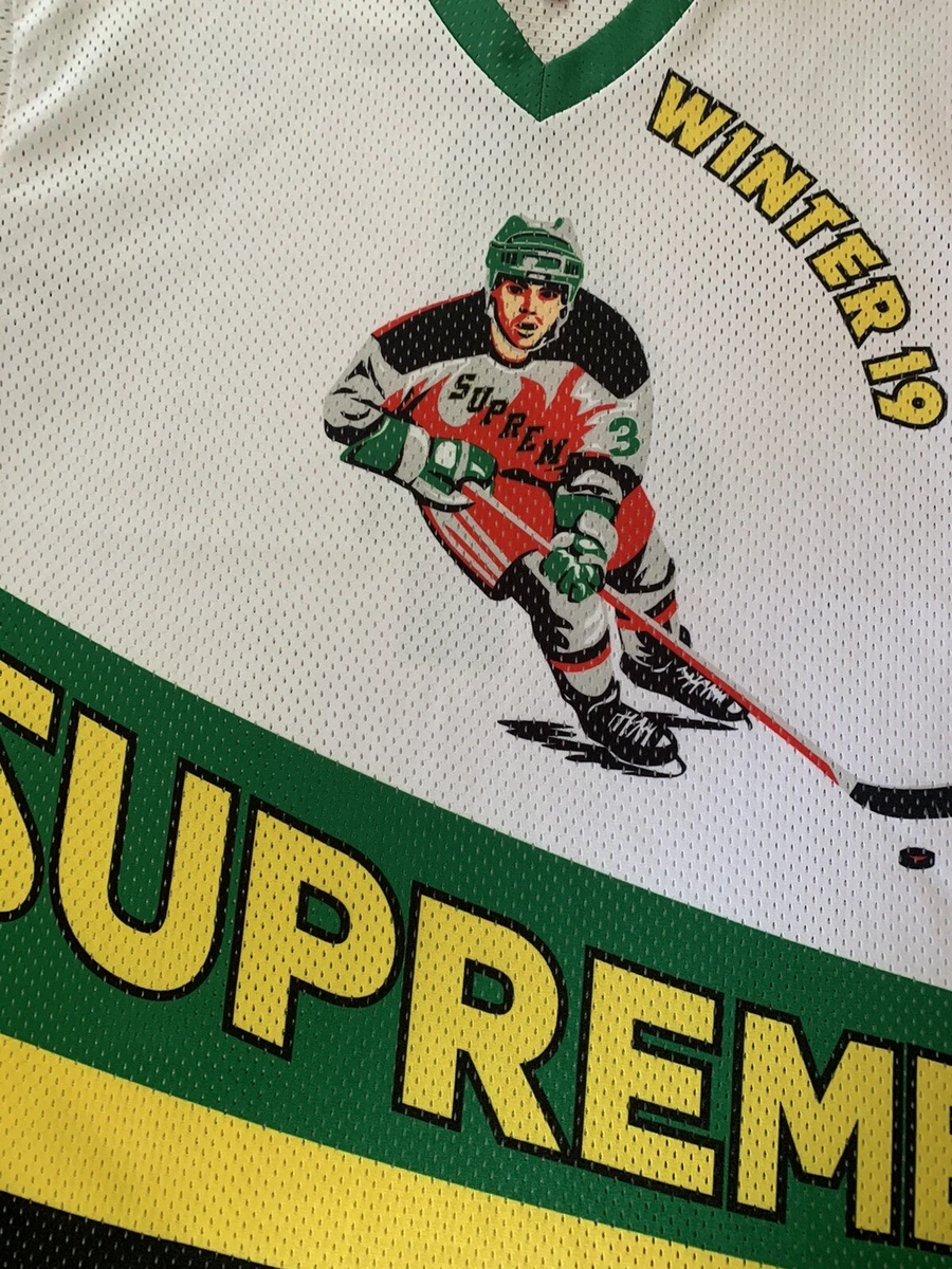 Supreme Crossover Hockey Jersey FW19 Size Small White Mesh | eBay