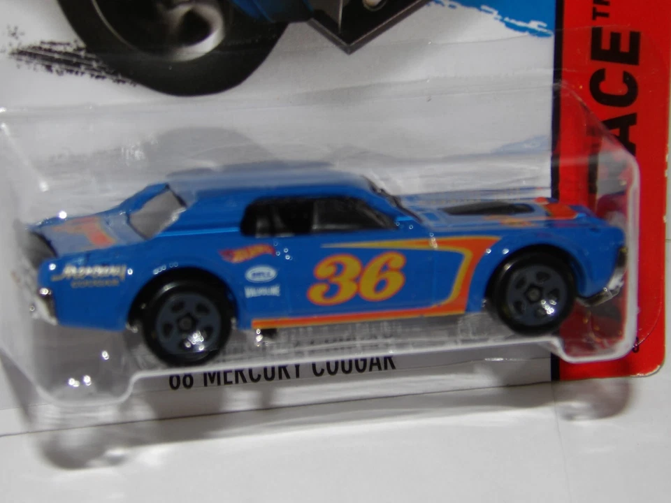 Serie #181 68 Mercury Cougar 2015 HW azul ERROR ventana de reversa gris 5spk's Foto 3 de 4