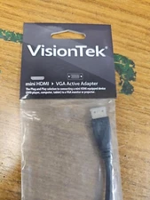 NEW VisionTek Mini HDMI to VGA Active Adapter (M/F) - 900743  L5-8      -54