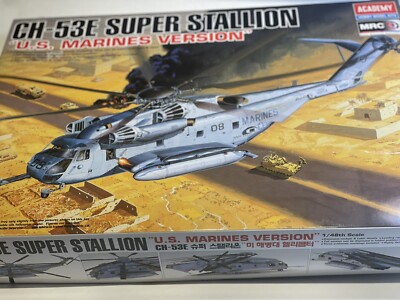 Academy 1:48 CH-53E Super Stallion US Marines Open Box Sealed Contents READ