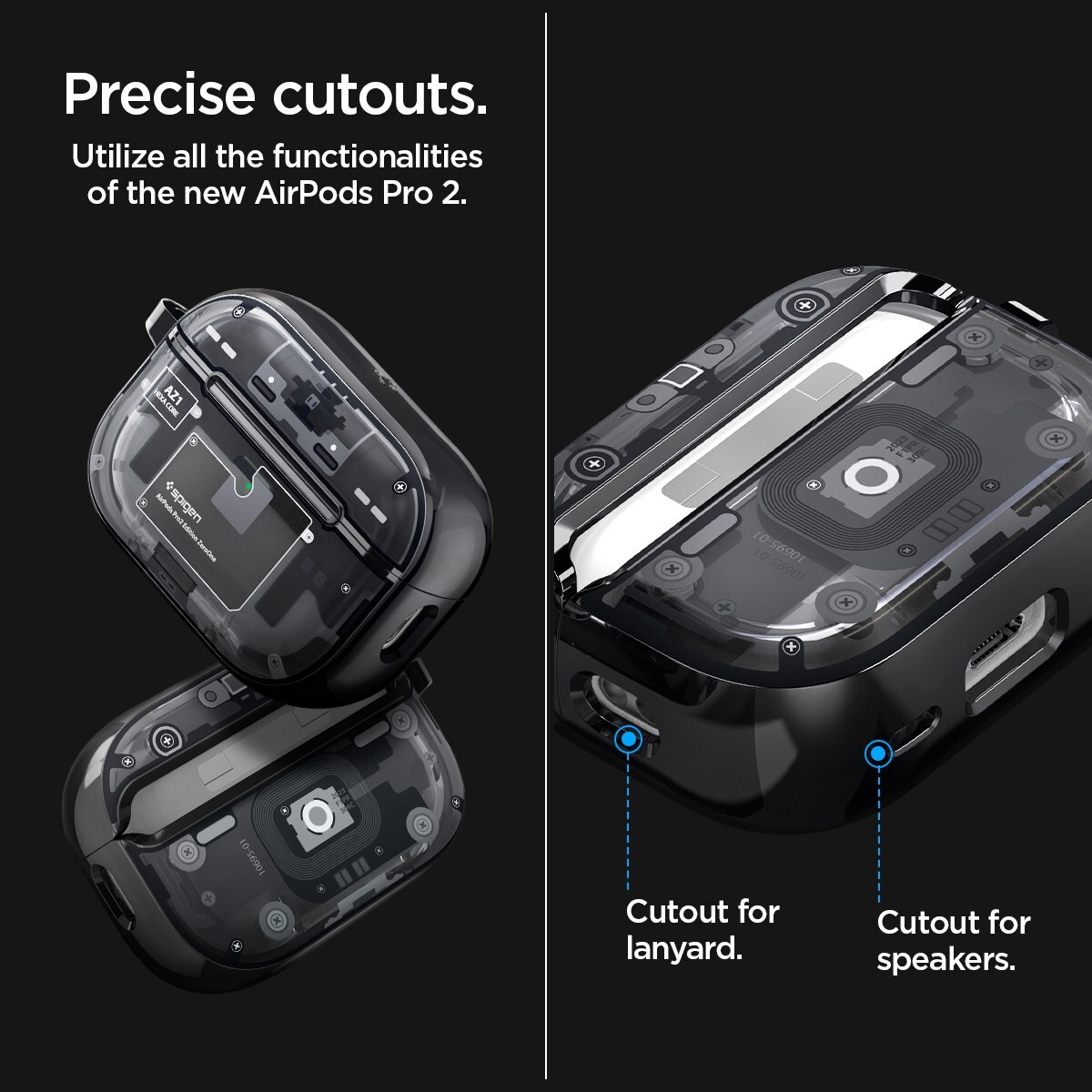 Airpods Pro 2nd Generation Case | Spigen [Ultra Hybrid] (Mag Fit
