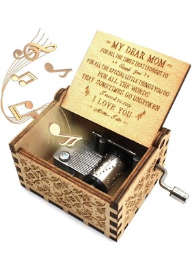 You are My Sunshine Holz Handkurbel Spieluhr Geschenk für Mama Muttertag