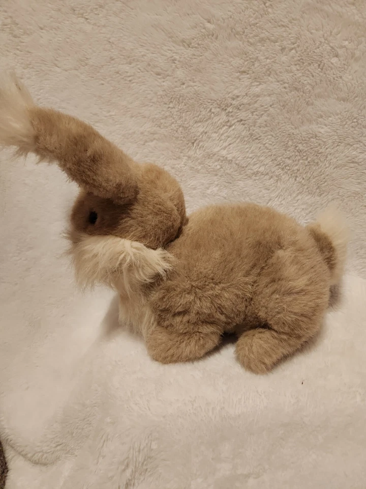 Rare Vintage 1988 Applause Tan Rabbit Bunny Decorative Plush Toy - Image 3 of 4