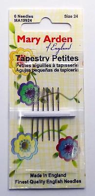 #22 Petite Tapestry Needle Set of 6 by Mary Arden ~ England ~ for Needlepoint