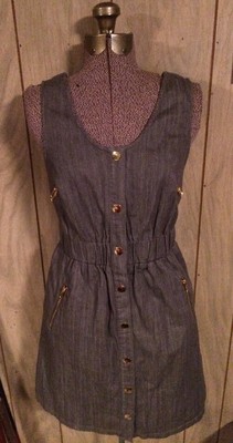 sugarlips denim dress Emmet Jackson Denim Mini Dress DENIM-BLUE / L by Sugarlips