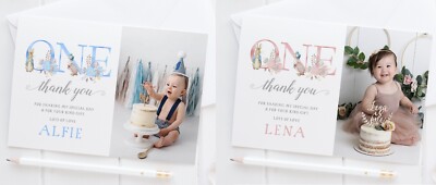 PETER HASE DANKESKARTEN ERSTER GEBURTSTAG - JUNGEN MÄDCHEN - 10ER PACK