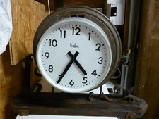 Grande horloge ancienne receptrice  double face  BRILLIE  usine PICHARD