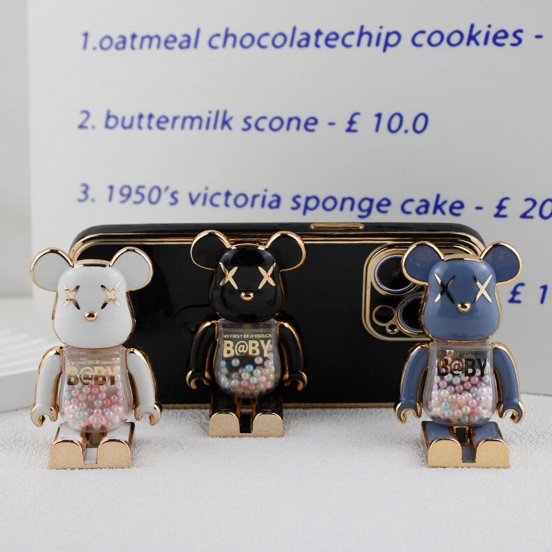 Venta al por mayor Candy Cool Bear Soporte para teléfono Soporte trasero horizontal vertical giratorio Foto 2 de 4