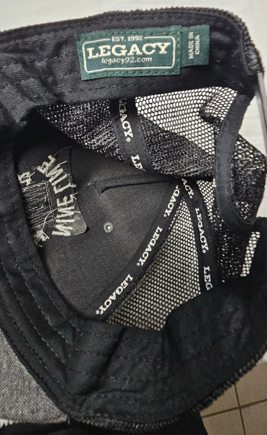 Nine Line Apparel Gray Solid Mesh Snap Back Truck… - image 5