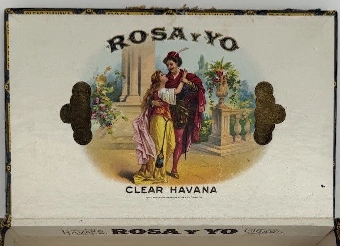 Vintage Rosa Y Yo Clear Havana Cigar Box - Class 50