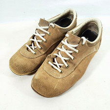 Vintage Womens Dexter Bronze Brown Suede Leather Mens Bowling Shoes Size 6 1/2