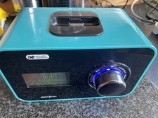 Acoustic Solutions DAB Digital & FM Radio Teal 30pin Ipod Dock Free Postage 