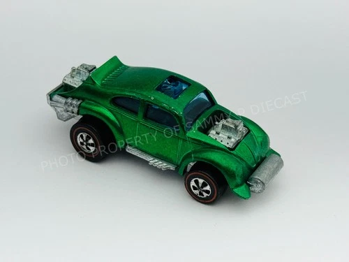 Hot Wheels Redline EVIL WEEVIL Green HK Dark Interior Very Nice !!