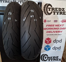 Pirelli Diablo Rosso 3  180/55/17 &120/70/17 Motorcycle Tyres Partworn T8
