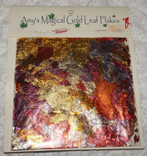 Amy's Magical Gold Leaf Flakes - Instructions are on the Back of the Label