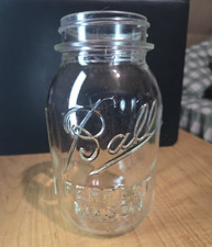 Vintage Ball Perfect Mason Quart Jar w/Embossed "Ball Perfect Mason"NO LID-Jar 5