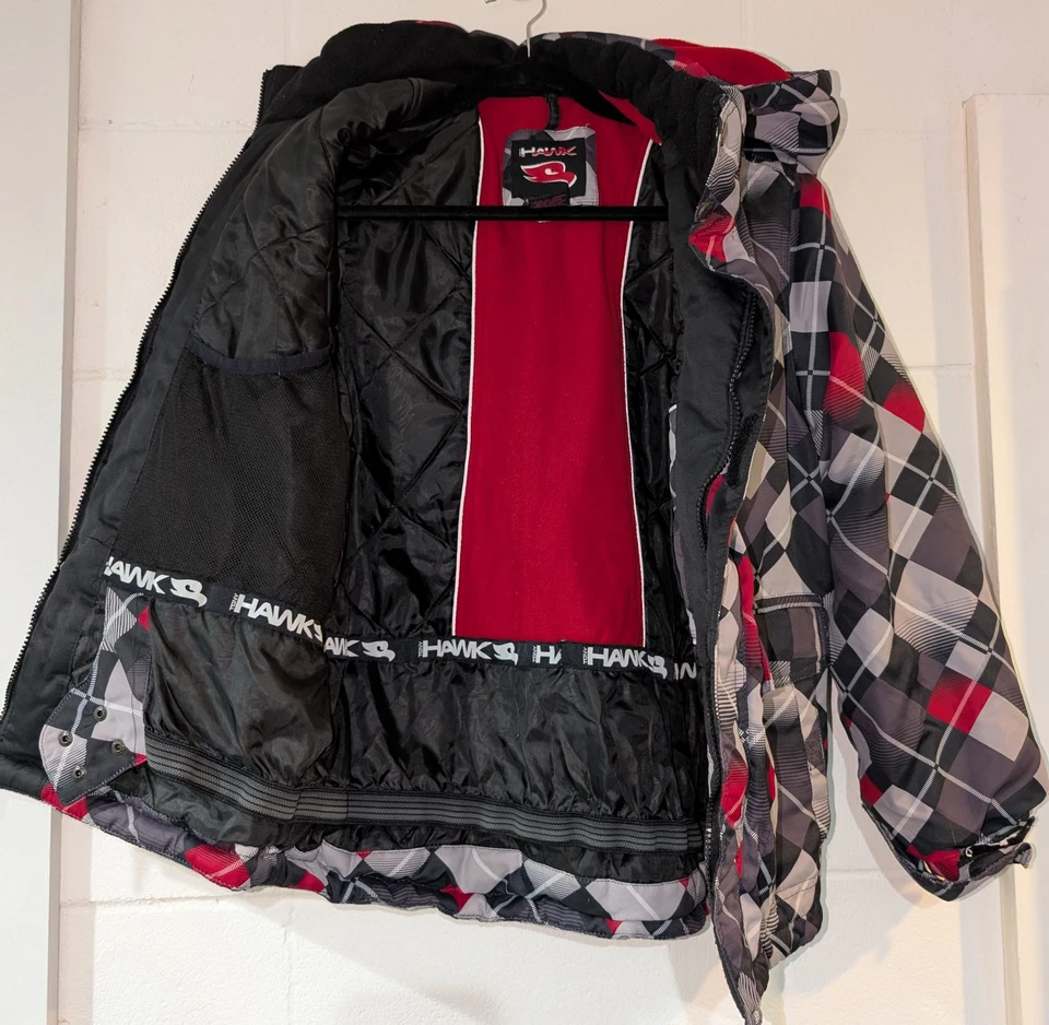 Tony Hawk сноуборда детей большой L пуховик куртка красный черный - Изображение 3 из 4