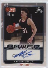 2021-22 Leaf Pro Set Power Base Silver Spectrum Foil 6/10 Kellan Grady Auto 1t3