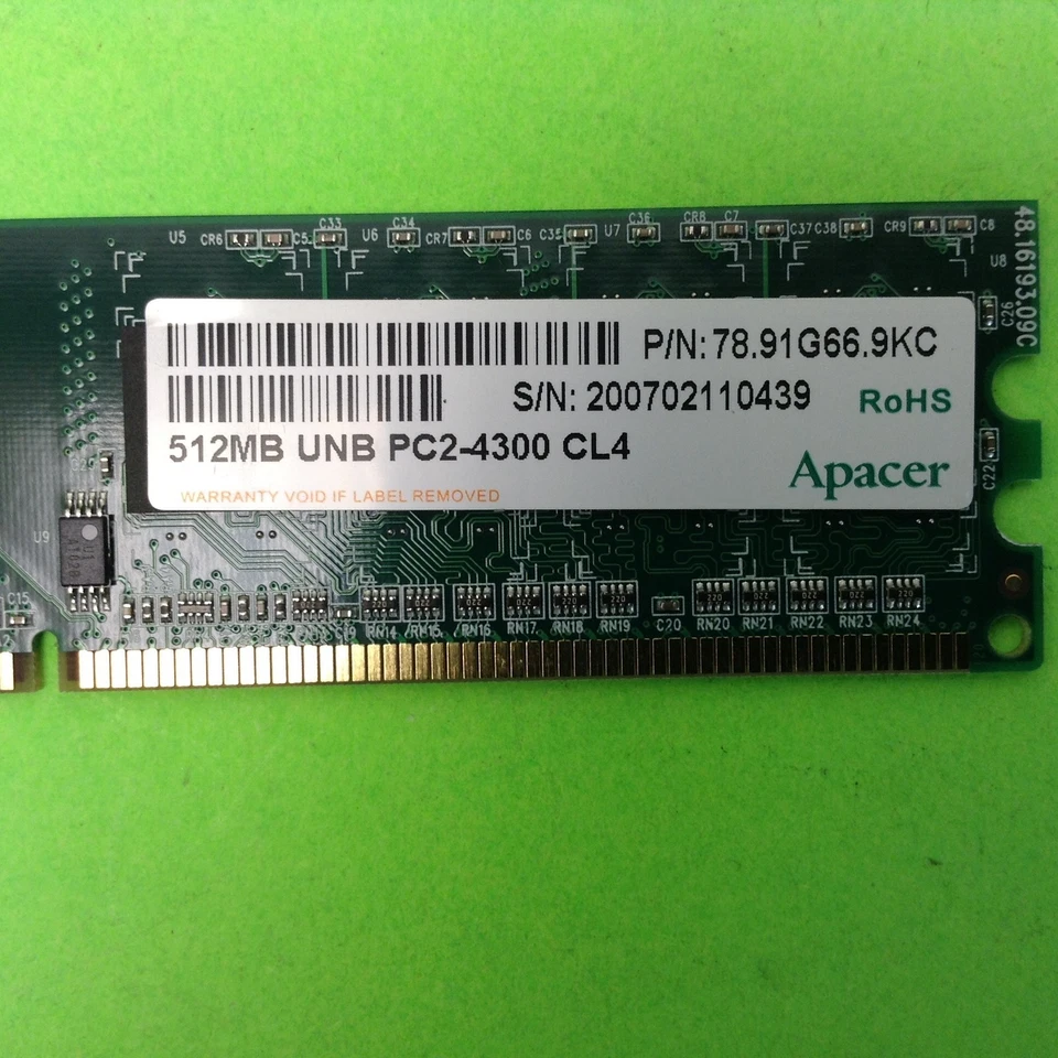 Apacer 78.91G66.9KC 512MB Random Access Memory RAM - Image 2 of 3