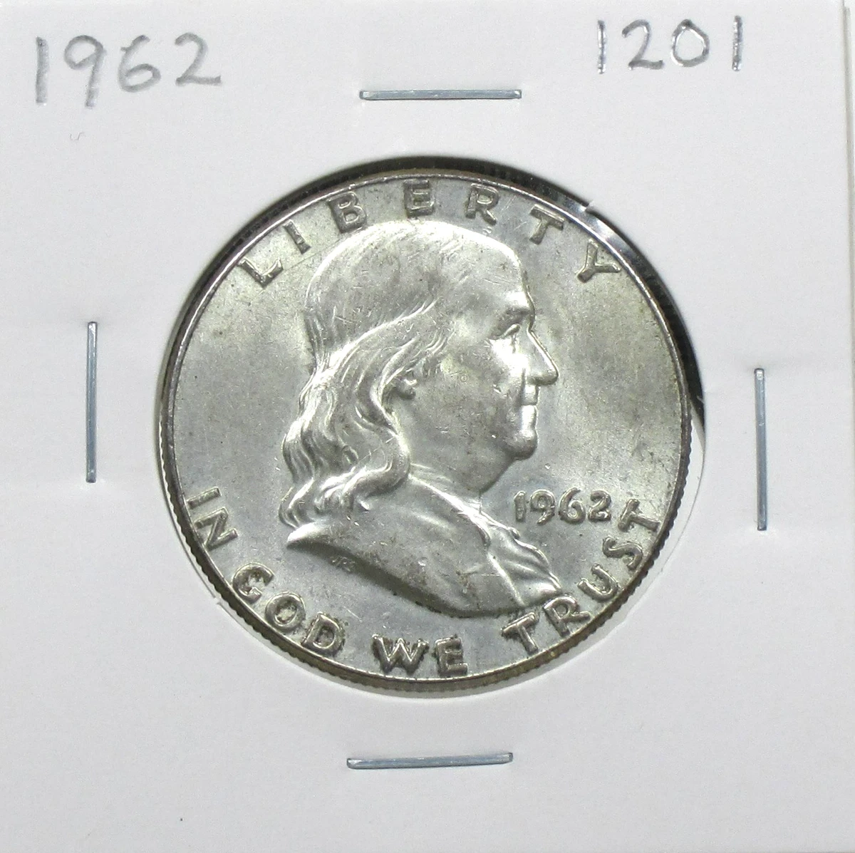 プルーフ PR67)アメリカ合衆国 フランクリン ハーフダラー銀貨 1962