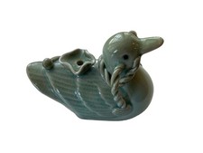 Traditional Korean duck-shaped celadon water ...