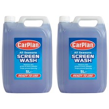 CarPlan All Seasons Winter Ready Mixed Screen Wash Treatment 10 Litres 10L 5L x2 1.40 per litre