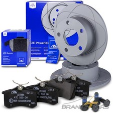 ATE POWERDISC BREMSSCHEIBEN Ø245 +CERAMIC BREMSBELÄGE HINTEN FÜR AUDI A6 C5 4B