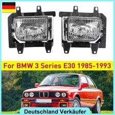 Für BMW E30 3er 85-93 1Paar Stoßstange Fernlicht Nebelscheinwerfer Klarglas