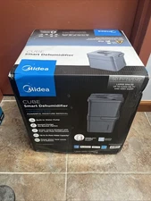 Midea 50 pt. Coverage Area 4,500 sq. ft Cube Dehumidifier in Gray with Pump