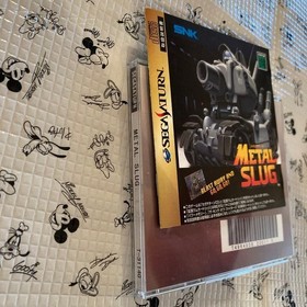 SS Metal Slug SNK with Manual & Extended RAM Cartridge Sega Saturn Working Japan