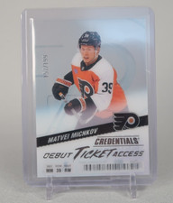2024-25 UD Credentials - Matvei Michkov Debut Ticket Access Acetate DTAA-MM /199